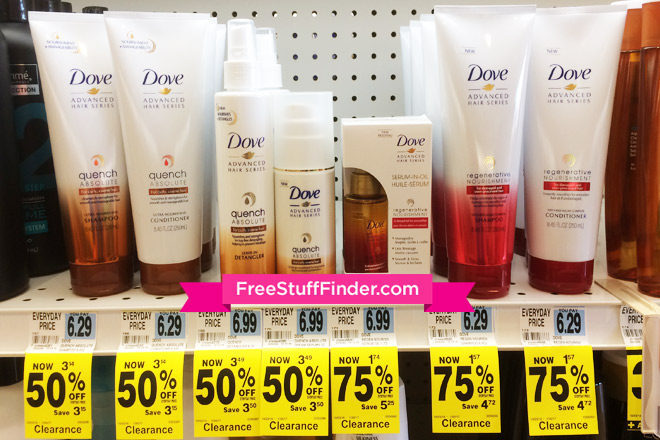 $0.57 (Reg $6.29) Dove Advanced Hair Series at Rite Aid