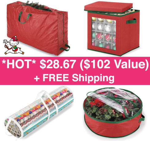 *HOT* $30.77 ($90 Value) Holiday Storage Organizers + FREE Shipping