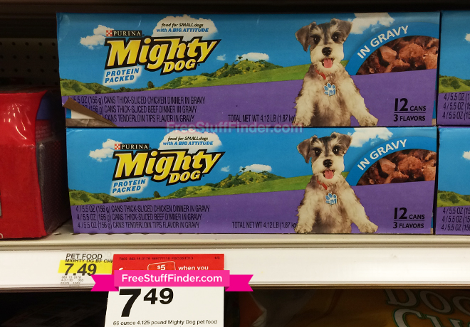$3.99 (Reg $7.49) Mighty Dog Wet Dog Food at Target (Print Now!)