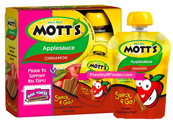 $0.31 per Pouch Mott's Cinnamon Applesauce Pouch + FREE Shipping