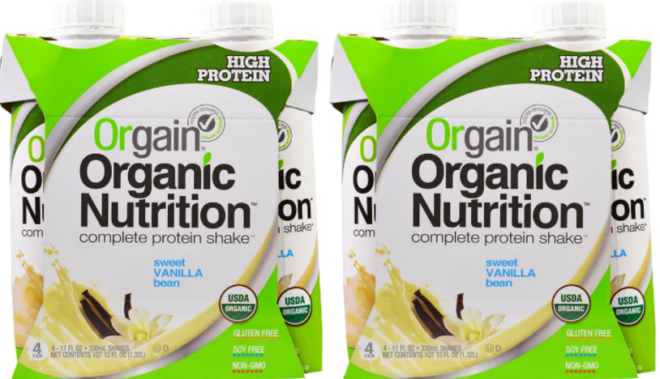 $5.19 (Reg $12) Orgain Organic Protein Shakes at Target