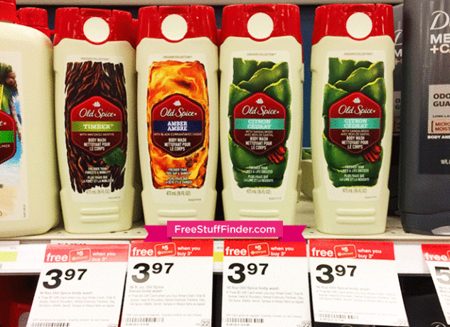 $1.72 (Reg $4) Old Spice Deodorant and Body Wash at Target