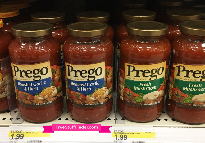 $0.99 (Reg $2) Prego Sauce at Target