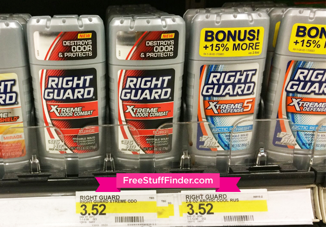 $1.03 (Reg $3.52) Right Guard Xtreme Deodorant at Target