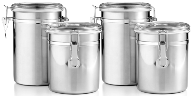 $8.49 (Reg $25) Set of 2 Food Storage Canisters + FREE Pickup (Today Only!)