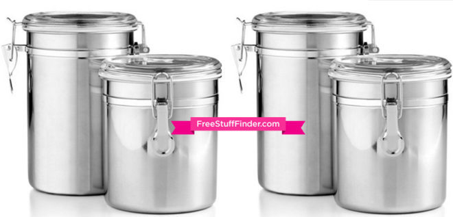 $8.49 (Reg $25) Set of 2 Food Storage Canisters + FREE Pickup (Today Only)