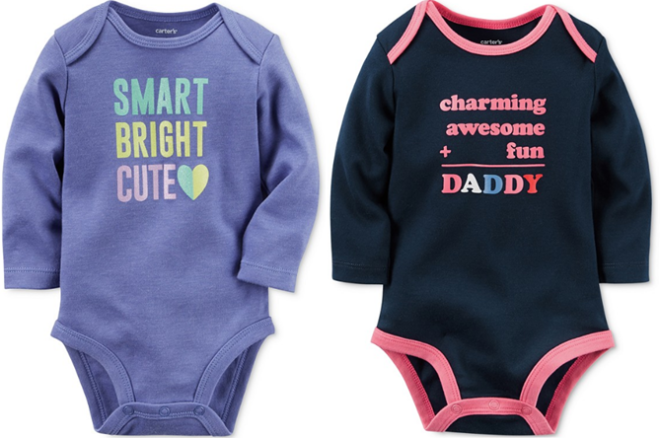 $2.79 (Reg $12) Carter’s Long Sleeve Onesies + FREE Pickup (Pajama Sets Only $4.89!)