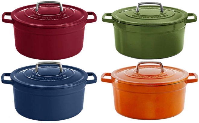 *HOT* $50.99 (Reg $100) Martha Stewart Cast Iron Enamel Casserole Dish + FREE Shipping