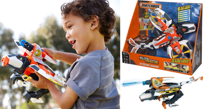 *HOT* $16.53 (Reg $45) Matchbox Elite Rescue Hawk Chopper