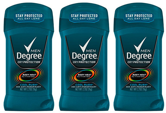 $8.98 (Reg $12) Degree Men Antiperspirant 6-Pack + FREE Shipping ($1.50 per Deodorant)