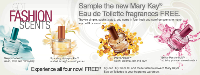 Free Samples of Mary Kay Fragrances