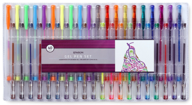$6.95 (Reg $15) Eparon 40-Piece Gel Pen Set
