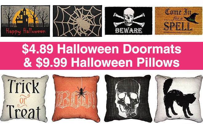 *HOT* $4.89 Halloween Doormats & $9.99 Halloween Pillows + FREE Pickup