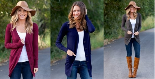*HOT* $19.99 (Reg $40) Fall Everday Button Cardigan (TODAY ONLY)
