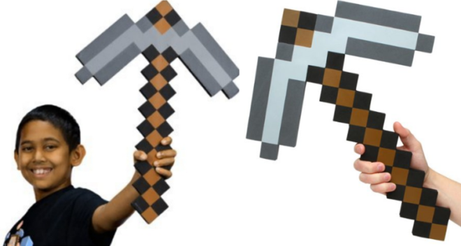 $3.97 (Reg $7) Minecraft Foam Iron Pickaxe + FREE Pickup