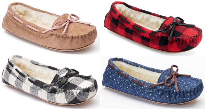 *HOT* $9.59 (Reg $24) Women’s Moccasin Slippers + FREE Pickup