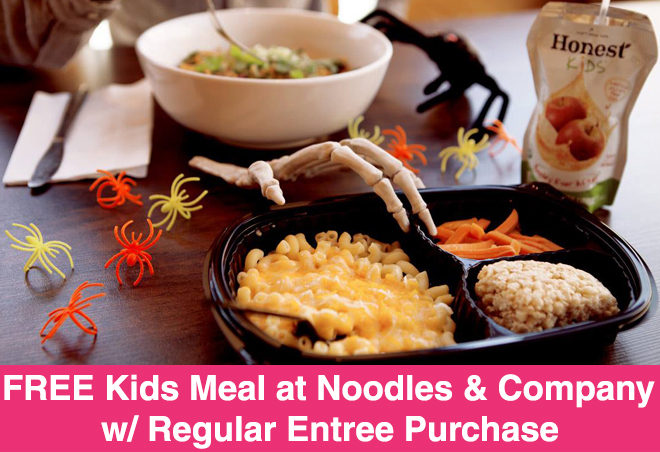 FREE Kids Meal w/ Regular Entree Purchase at Noodles & Company