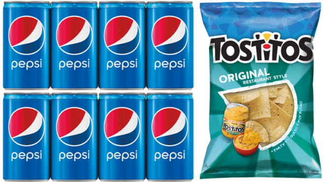 $1.41 (Reg $4) Pepsi Mini Cans (8-Pack) & Tostitos Chips at Target