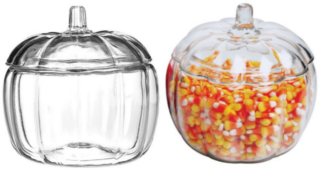 $6 (Reg $8) Halloween Pumpkin Glass Jar + FREE Store Pickup