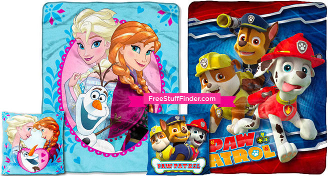 $11.99 (Reg $20) Character Throw & Pillow + FREE Store Pickup