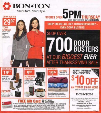 *HOT* Bon-Ton Black Friday Ad (11/24-11/25)