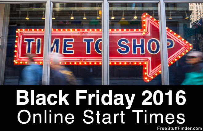 Black Friday Deals Online Start Times 2016
