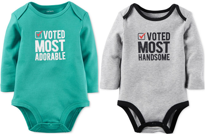 *HOT* $3.99 (Reg $12) Carter's Long Sleeve Body Suits + FREE Pickup