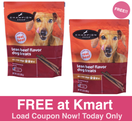 FREE Champion Breed Dog Treats at Kmart (Today Only)