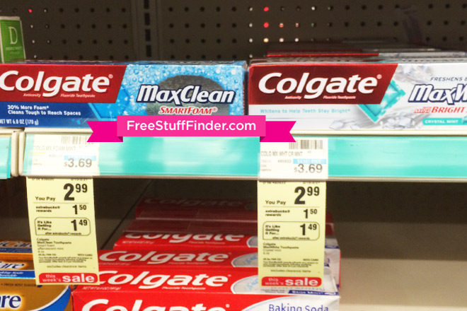 FREE Colgate Max Toothpaste at CVS + Moneymaker