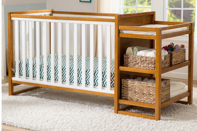 $99.98 (Reg $350) Delta Convertible Crib & Changer + FREE Mattress + FREE Shipping