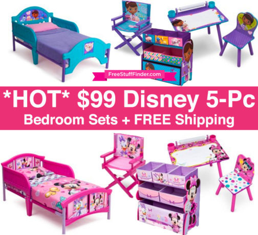 *HOT* $99 Disney 5-Piece Bedroom Sets + FREE Shipping (LIVE NOW!)