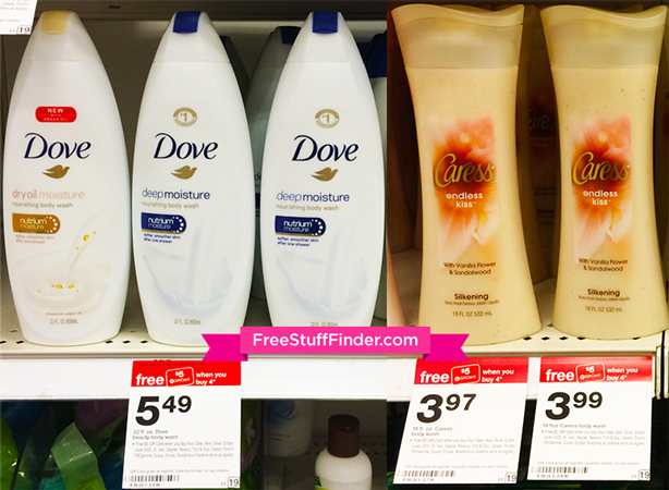 *HOT* $0.36 each Dove, Dove Men, Caress, & Axe Body Wash at Target