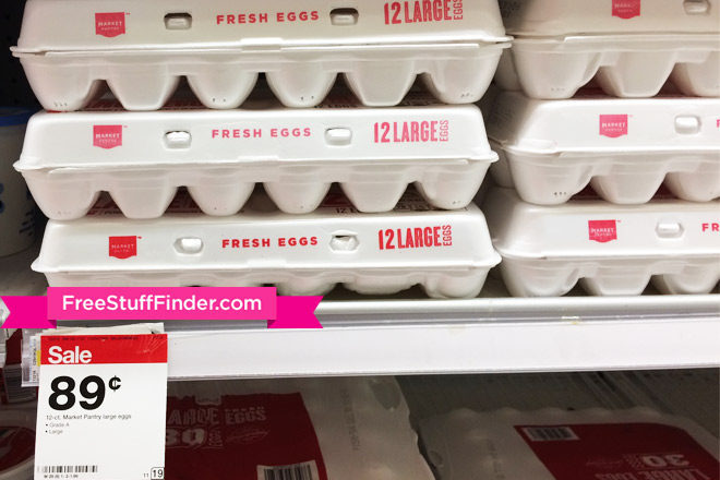 $0.59 (Reg $1.09) Market Pantry Eggs (12ct) at Target