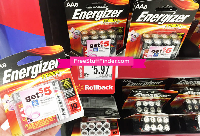 *HOT* FREE $5.00 eGift Card + Rollback Prices on Energizer at Walmart