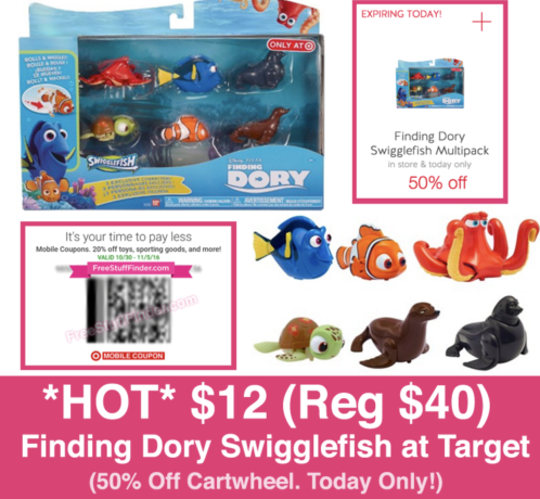 *HOT* 50% Off Finding Dory Swigglefish Cartwheel (Just $12 Today Only!)
