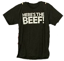 Free Wendy’s Heres The Beef T-Shirt