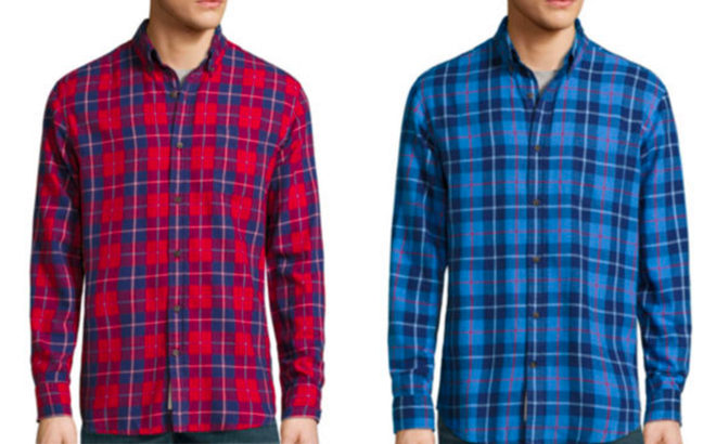*HOT* $10 (Reg $34) Men's Flannel Shirts