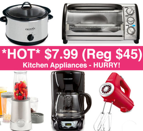 *HOT* $7.99 (Reg $45) Small Kitchen Appliances (HURRY!)