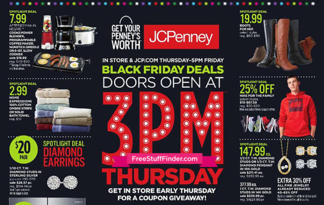 *HOT* JCPenney Black Friday Ad Preview (11/24 - 11/25)