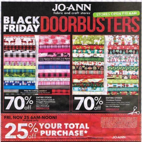 *HOT* Joann's Black Friday Ad (11/25-11/27)