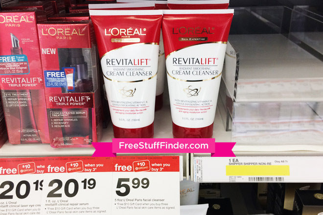 FREE L'Oreal Revitalift Cleanser at Target