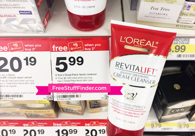 FREE L'Oreal Paris RevitaLift Cleanser + $1.02 Moneymaker at Target (Today Only!)