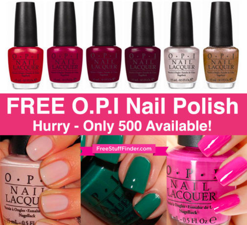 FREE OPI Nail Polish (500 Available!)