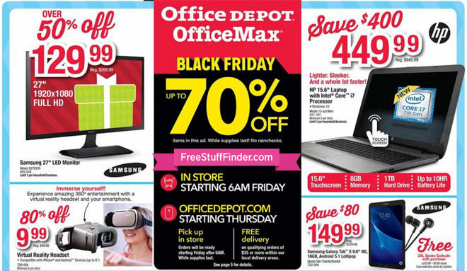 *HOT* Office Depot Black Friday Ad (11/24-11/25)