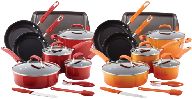 HURRY! $46 (Reg $250) Rachael Ray 14-Piece Cookware Set + FREE Shipping