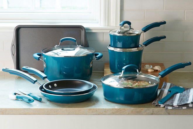 rachael-ray-hard-enamel-nonstick-14-pc-cookware-set