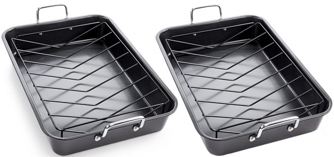 *HOT* $7.99 (Reg $25) Non-Stick Roaster & Rack + FREE Pickup