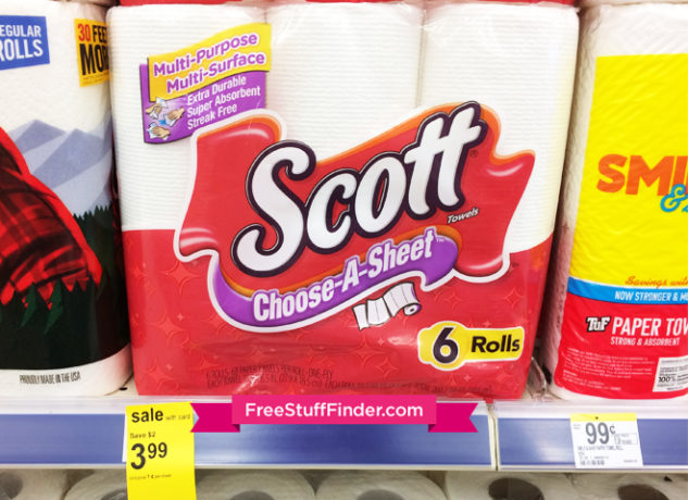 *HOT* $3.34 (Reg $6) Scott Paper Towels at Walgreens ($0.56 per Roll)