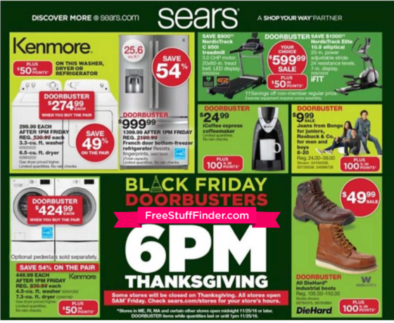 *HOT* Sears Black Friday Ad (11/24-11/25)