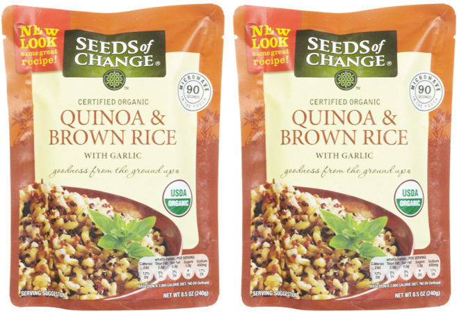 $0.98 (Reg $2.48) Seeds Of Change Pouch at Walmart